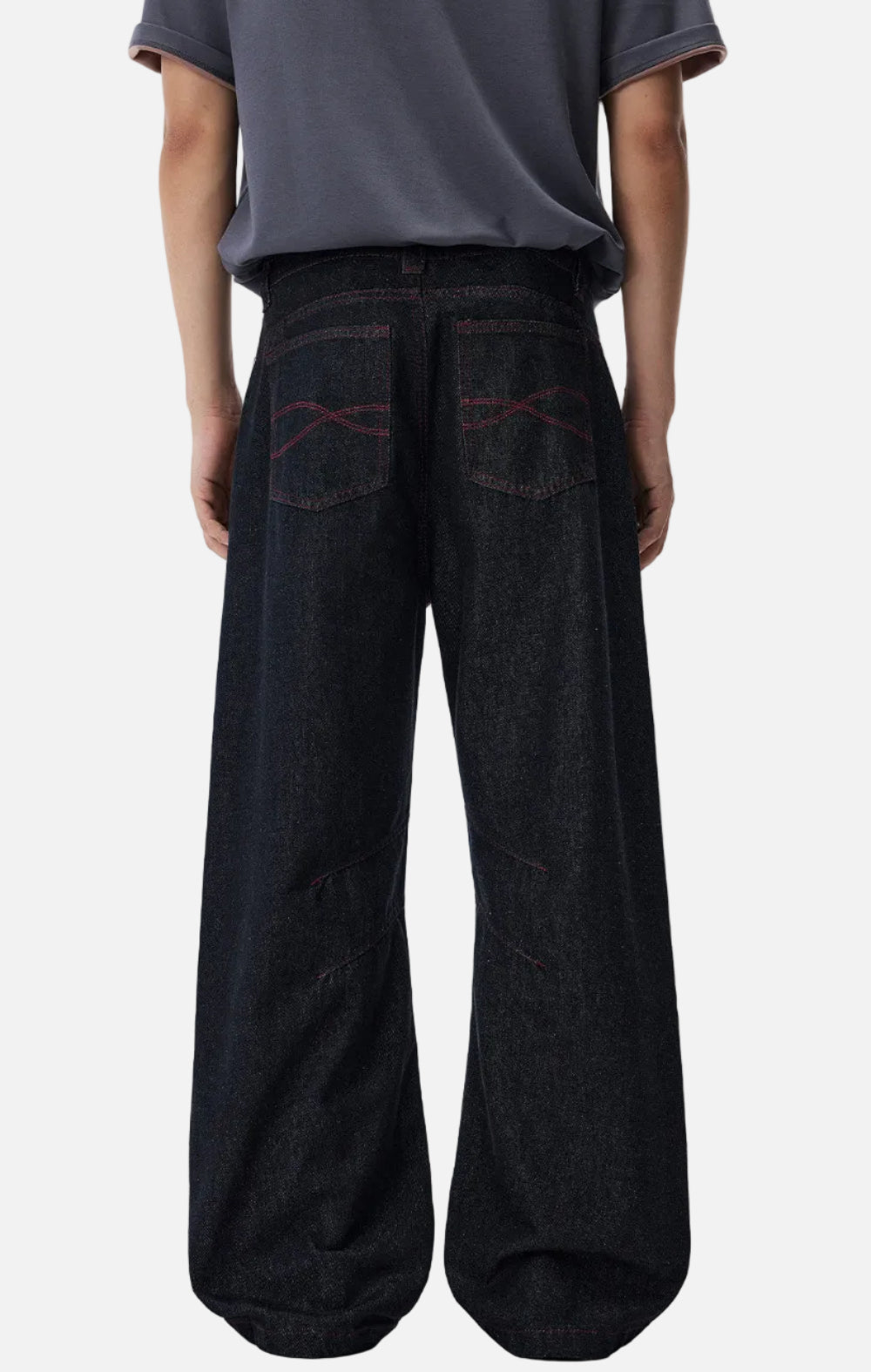 American Style Red Line Boyfriend Jeans