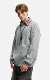 American Solid Color Twist Retro Knit Sweater