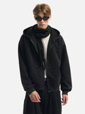 Cleanfit Double Zipper Long Sleeve Hooded Sweatshirt