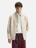 Streetwear Deconstructed Turtleneck Wool Cardigan