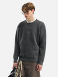 Trendy Cozy Solid Color Round Collar Wool Sweater