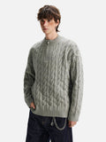 Cozy Twist Retro Half Zipper Knit Sweater