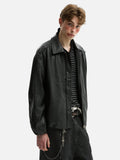 Streetwear American Style Hip Hop Lapel PU Leather