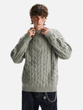 Cozy Twist Retro Half Zipper Knit Sweater