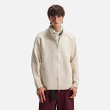 Streetwear Deconstructed Turtleneck Wool Cardigan