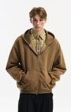 Cleanfit Double Zipper Long Sleeve Hooded Sweatshirt