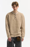 Trendy Cozy Solid Color Round Collar Wool Sweater