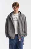 Cleanfit Double Zipper Long Sleeve Hooded Sweatshirt