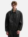 Streetwear American Style Hip Hop Lapel PU Leather