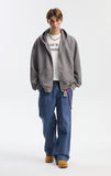 Cleanfit Double Zipper Long Sleeve Hooded Sweatshirt