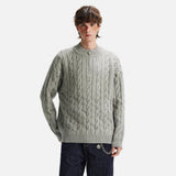 Cozy Twist Retro Half Zipper Knit Sweater
