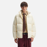 Warm Bread Retro Vertical Collar Puffer Jacket