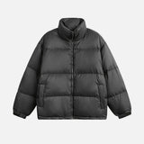 Warm Bread Retro Vertical Collar Puffer Jacket