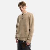 Trendy Cozy Solid Color Round Collar Wool Sweater