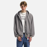 Cleanfit Double Zipper Long Sleeve Hooded Sweatshirt