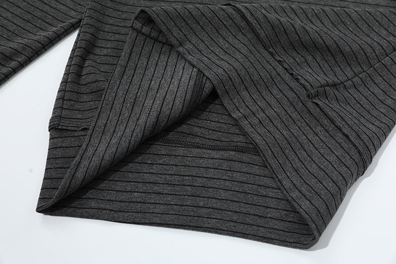 DAXUEN Grey long-sleeve knitted cardigan with star graphic