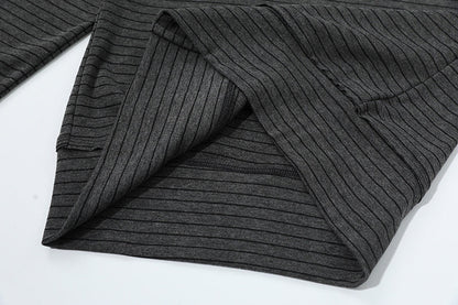DAXUEN Grey long-sleeve knitted cardigan with star graphic