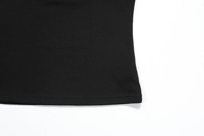 DAXUEN Leopard star graphic t-shirt with gothic text