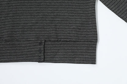 DAXUEN Fitted long-sleeved turtleneck top with star graphic