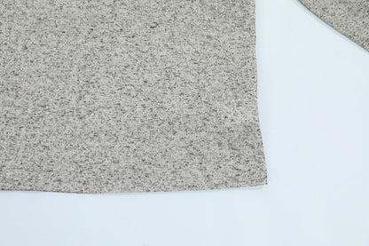 DAXUEN Light grey heathered long-sleeved Henley shirt