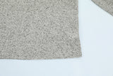 DAXUEN Light grey heathered long-sleeved Henley shirt