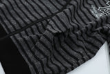 DAXUEN Hooded zip-up jacket with stripes and kangaroo pocket