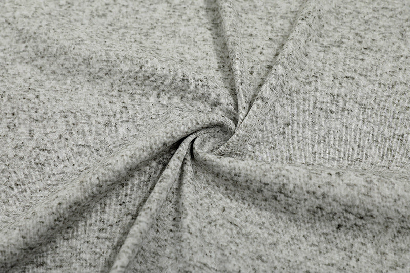 DAXUEN Light grey heathered long-sleeved Henley shirt