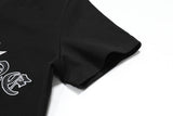 DAXUEN Leopard print star graphic short-sleeved t-shirt