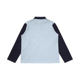 DAXUEN Retro long sleeve polo shirt with diagonal stripe