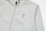 DAXUEN Sleek zip-up athletic jacket with embroidered logo