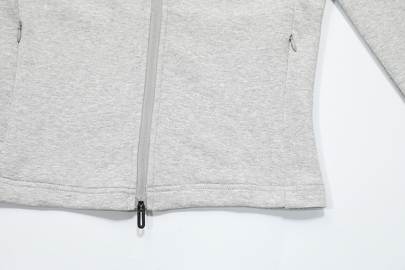 DAXUEN Sleek zip-up athletic jacket with embroidered logo