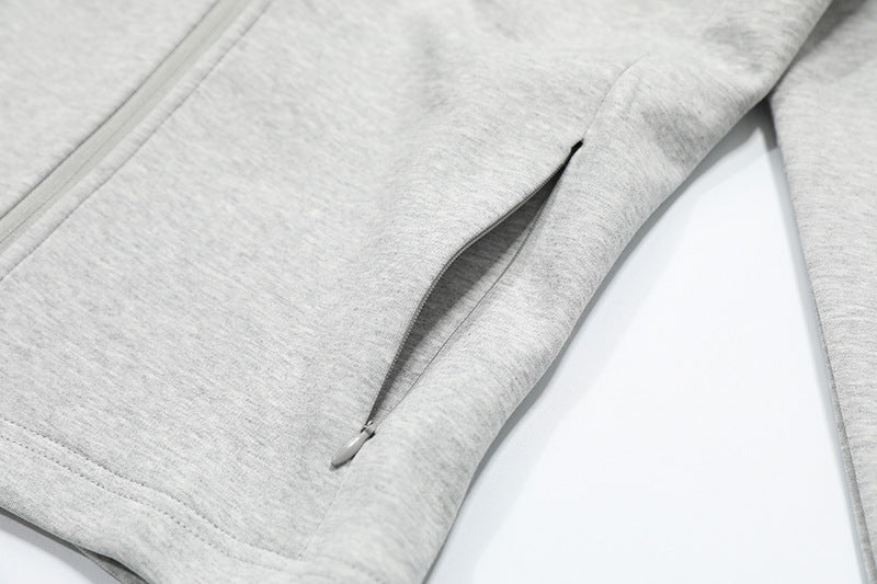 DAXUEN Sleek zip-up athletic jacket with embroidered logo