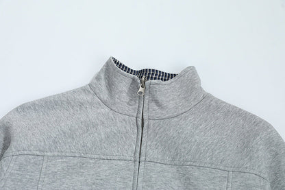 DAXUEN Deconstructed bomber jacket with ribbed cuffs and collar