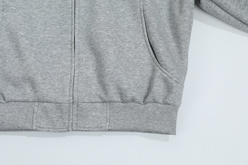 DAXUEN Deconstructed bomber jacket with ribbed cuffs and collar