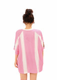 DAXUEN Relaxed-fit short-sleeved sports jersey top