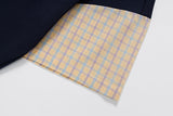 DAXUEN Layered hooded top with plaid short sleeves