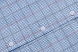 DAXUEN Plaid short-sleeved shirt with dog embroidery