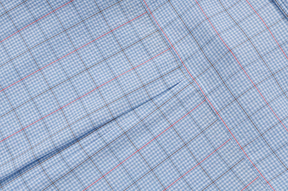 DAXUEN Plaid short-sleeved shirt with dog embroidery