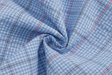DAXUEN Plaid short-sleeved shirt with dog embroidery