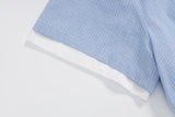 DAXUEN Relaxed-fit short-sleeved collared shirt