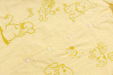 DAXUEN Retro puppy print button-up shirt with faux tie detail