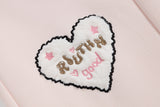 DAXUEN Wide-leg sweatpants with dog face appliqués
