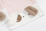DAXUEN Wide-leg sweatpants with dog face appliqués