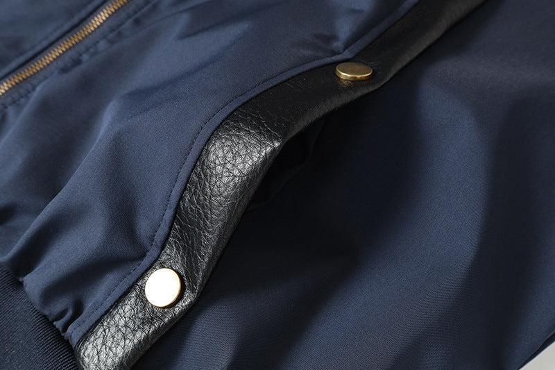 DAXUEN Oversized bomber jacket in black and navy