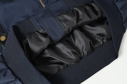 DAXUEN Oversized bomber jacket in black and navy