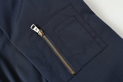 DAXUEN Oversized bomber jacket in black and navy