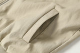 DAXUEN Embroidered bomber jacket in black and beige