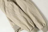 DAXUEN Embroidered bomber jacket in black and beige