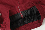 DAXUEN Relaxed fit bomber jacket in black and burgundy