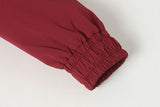 DAXUEN Relaxed fit bomber jacket in black and burgundy